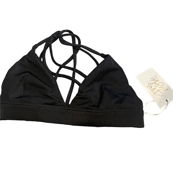 Joues De Sable X REVOLVE Swim Megan Bikini Top in Black Women's Size XS NWT - Picture 6 of 8